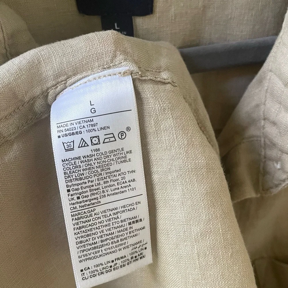 GAP Beige Linen Shirt - Picture 6 of 6